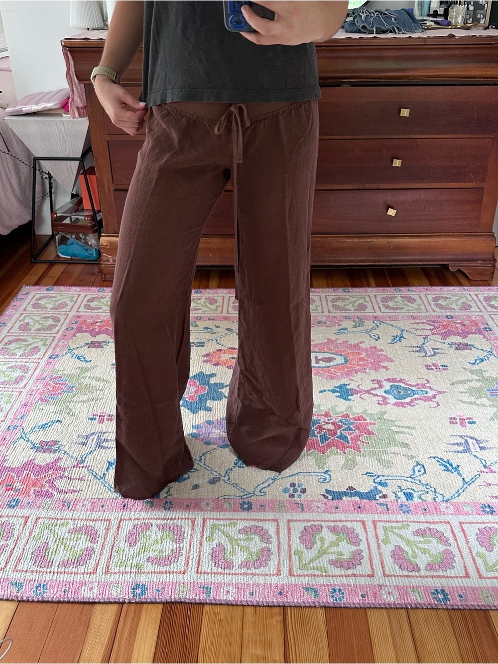 Krisa Wide-Leg linen pants